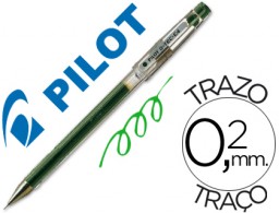 Bolígrafo Pilot punta aguja G-TEC-C4 tinta gel verde
